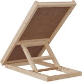 vidaXL Rampa za pse siva 70 x 35 cm od masivne jelovine | shoptok.hr