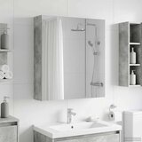  Kupaonski ormar s ogledalom Betonski sivi 60 x 14,5 x 70 cm | shoptok.hr
