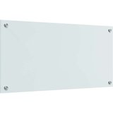 vidaXL Zaščita za kuhinjo Bela 80 x 40 x 0.8 cm kaljeno steklo | Shoptok.si