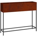  Povišeni Vrtni Planter Rđa 100 x 26 x 82 cm | shoptok.hr