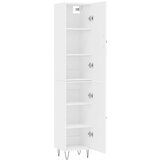  Visoka komoda bijeli 34,5x34x180 cm od konstruiranog drva | shoptok.hr
