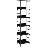  Polica Crni hrast 50 x 33 x 188 5 cm Konstruirano drvo | shoptok.hr