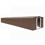 vidaXL Vrtno spremište smeđe 257 x 990 x 181 cm od pocinčanog čelika Cijene