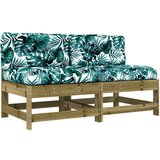 Maison Chic Sredinski kavč - Sofa - Kanape z blazinami 2 kosa impregnirana borovina, (21726980) Cene