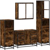 vidaXL 4-dijelni set kupaonskog namještaja boja hrasta drveni | shoptok.hr