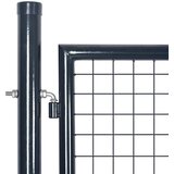  Mrežasta vrtna vrata antracit 500x125 cm pocinčani čelik | shoptok.hr