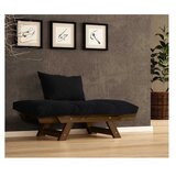 Hanah home vrtna sofa s jednim sjedištem i jastukom, boja oraha i crne boje | Eponuda.ba