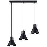  Sollux SL.0986 - Luster na sajli TALEJA 3xE27/60W/230V crni | Eponuda.com