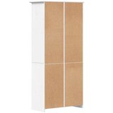  Regal za knjige BODO bijeli 82x40x173 cm od masivne borovine | Eponuda.com
