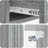 Stolna montirana na zid Siva sonoma 87,5 x 34,5 x 17 cm | shoptok.hr