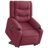  Naslanjač s funkcijo vstajanja vinsko rdeče blago, (21824691) | Shoptok.si