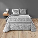 Douceur d intérieur Bela/siva bombažna posteljnina za zakonsko posteljo 200x200 cm Annie – | Shoptok.si