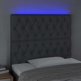  Uzglavlje tamnosivo 100x7x118/128 cm od tkanine | shoptok.hr