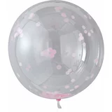 Ginger Ray® veliki baloni s konfeti pink
