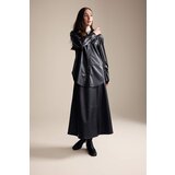Defacto A Cut Faux Leather Maxi Skirt | shoptok.hr