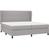  s oprugama i madracem svjetlosivi 200 x 200cm od tkanine | shoptok.hr