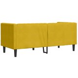  Chesterfield sofa s jastucima za 2 osobe, žuti baršun | shoptok.hr