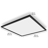 Philips LED prigušiva plafonsko svetlo Hue AURELLE LED/39W/230V 60x60 cm crno | Eponuda.com