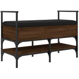  Klupa za cipele boja smeđeg hrasta 85,5x42x57,5 cm drvena | Eponuda.com