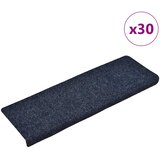  Prostirke za stepenice samoljepljive 30 kom 65x21x4 cm plave pravokutne rubove | shoptok.hr