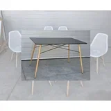 Trpezarijski sto 120cm Crni