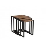 Hanah home set stolova tali black atlantic pine