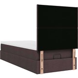 vidaXL Otomanski posteljni okvir z vzmetnico rjav 80x200 cm blago, (21610169) | Shoptok.si