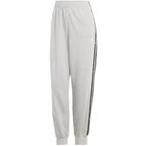 ADIDAS SPORTSWEAR Sportske hlače 'Essentials' siva melange / crna / bijela