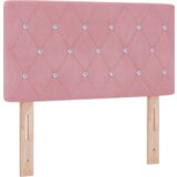  LED uzglavlje s kristalnim dugmadi ružičasta 80 cm baršun | shoptok.hr