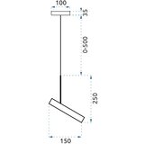 Toolight viseća stropna svjetiljka crna APP609-1C | shoptok.hr