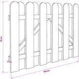  Vrtna vrata 100 x 75 cm Masivna borovina Zelena | shoptok.hr