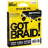 Spro struna got braid vision 150M yellow 0/16MM | ePonuda.com