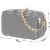 Pinko Torba za čez ramo črna / bela | Shoptok.si