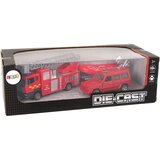  Set vatrogasnih vozila za igru sa čamcem na prikolici - crveni | Shoptok.si