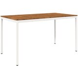  Stol za bar u vrtu Prirodna i bijela 196 x 100,5 x 105 cm | shoptok.hr