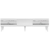 Hanah home tv polica pelin white silver