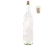  Staklena boca za vino BORDEAUX bezbojna 750 ml sa čepom Cijene