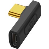 AVIZAR USB C ženski na USB C moški sredinsko kotni adapter - 240 W, 40 Gbps - crn, (21261990) Cene