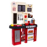  Otroška kuhinja za igro z mini hladilnikom - rdeča | Shoptok.si
