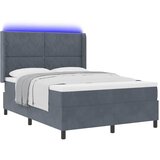  Krevet s opruga kutije Tamno siva 160 x 200 cm Baršun | shoptok.hr