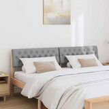 vidaXL Tapecirano vzglavje Svetlo siva 180 cm Masivno borovo les | Shoptok.si