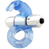 LATETOBED Firey Vibrating Penis Ring with Rabbit Blue | Shoptok.si