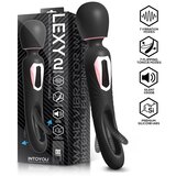 INTOYOU Lexy Vibrating Wand with Internal Flipping Tongue Black | Shoptok.si
