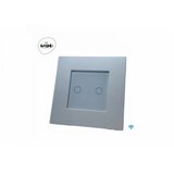 Wise wifi pametni prekidač - 2 tastera, pvc mat panel beli | ePonuda.com