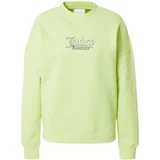 Juicy Couture Sport Sportska sweater majica 'VALENTINA' svijetlozelena / crna / bijela