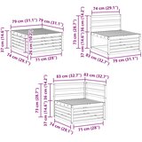  Set vanjskih sofa 8 kom. Prirodna Čvrsto drvo akacije | shoptok.hr