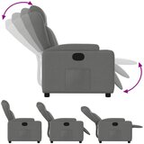  Naslonjač za noge tamnosive tkanine | shoptok.hr