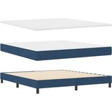  Krevet s opruga kutije s uzglavljem Plava 180 x 200 cm tkanina | shoptok.hr