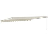 Tenda na uvlačenje krem 4 x 3 m od tkanine i aluminija | shoptok.hr