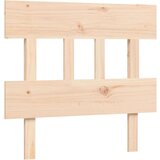  Kreveta s uzglavljem 90 x 200 cm od masivnog drva | shoptok.hr